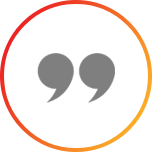 A circle with two black semicolon symbols inside of it.